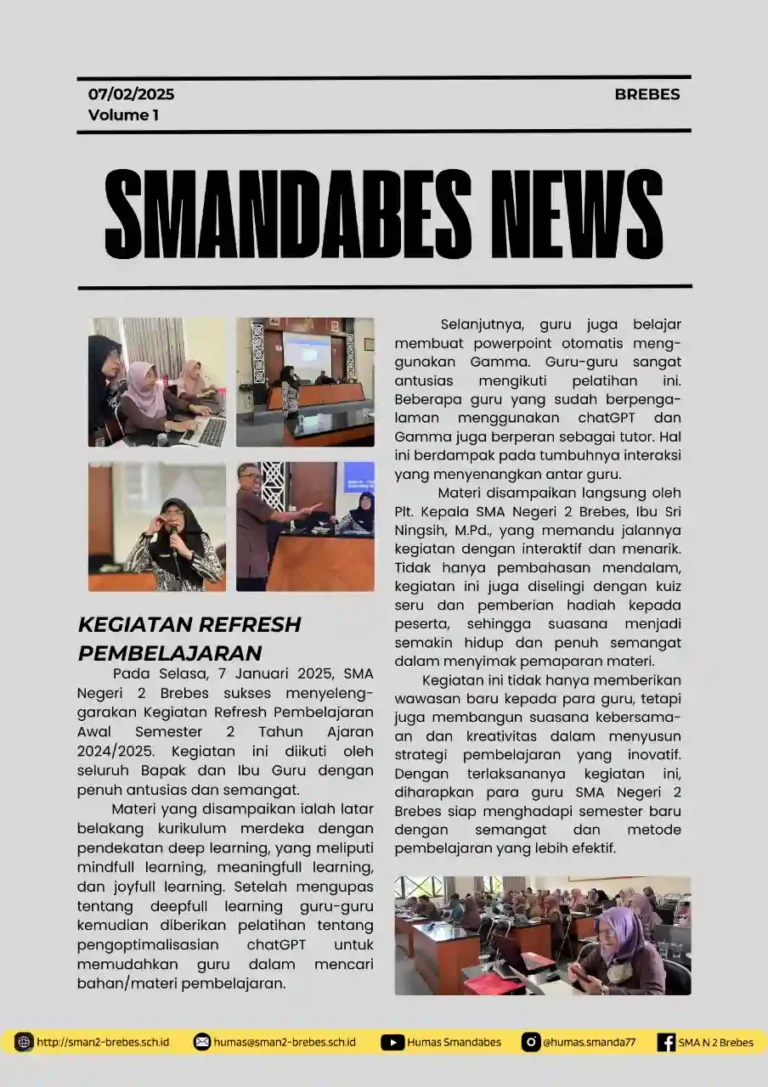1. Refresh Pembelajaran, Selasa, 7 Januari 2025