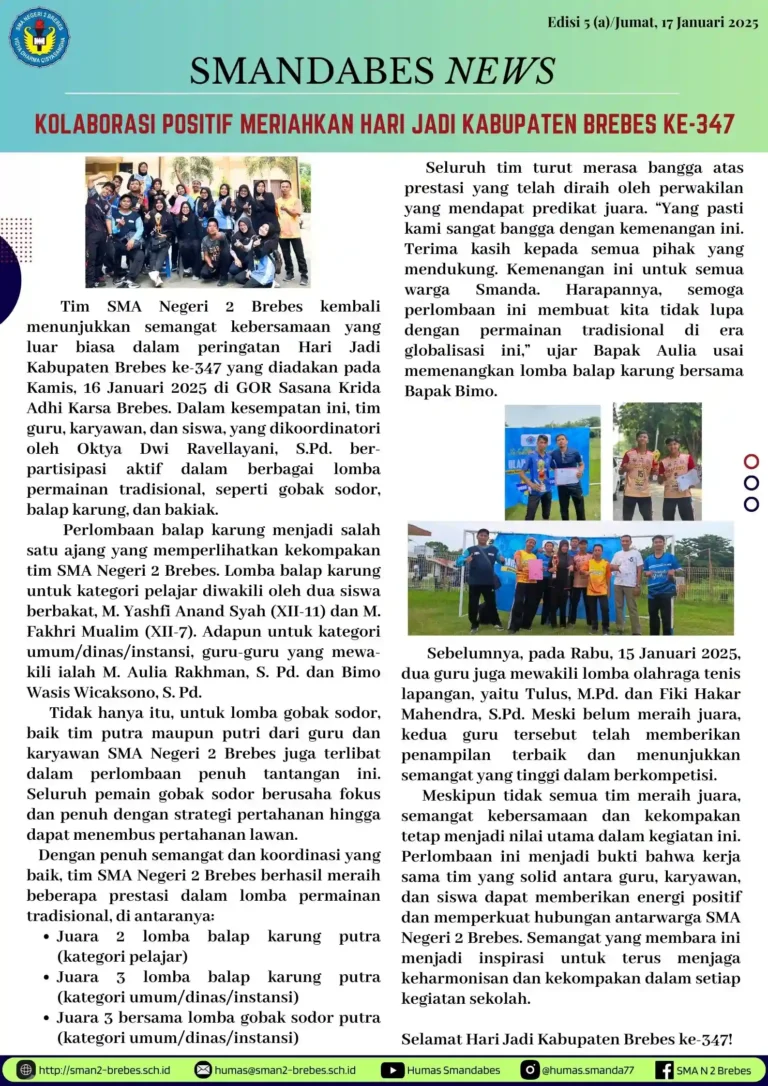 5 (a). Lomba HUT Brebes